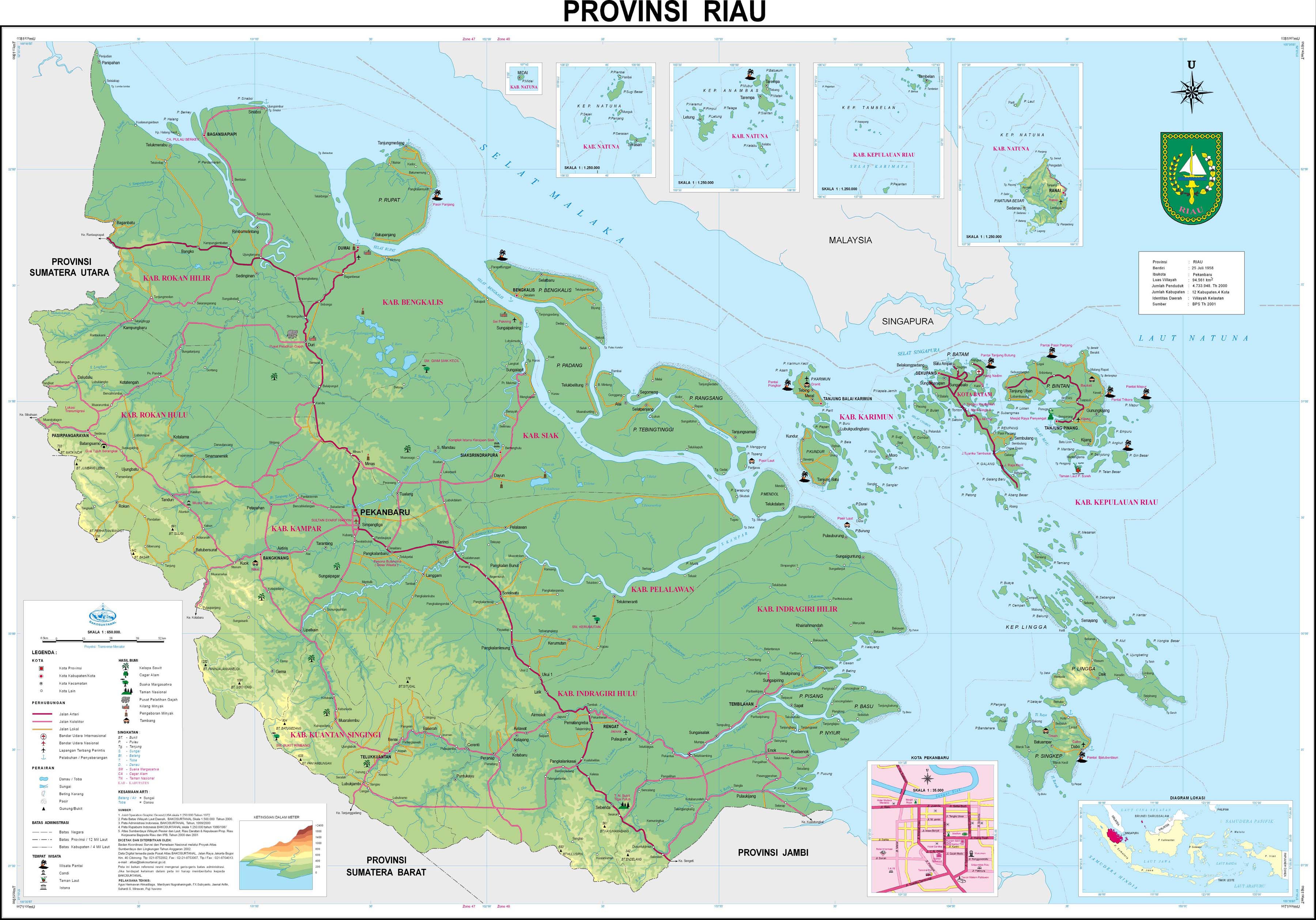 Peta Kabupaten Riau